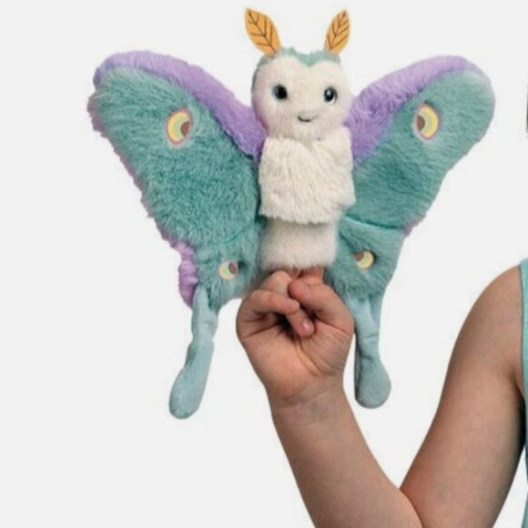 Douglas Cuddle Toys Juniper Luna Moth Plush Finger Puppet - Picture 2 of 8